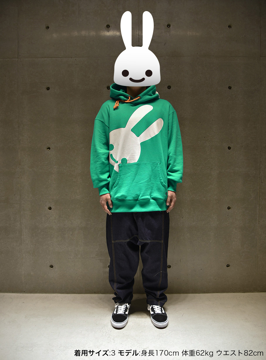 大きいパーカー ウサギたくさん｜ウサギがいる｜CUNE ONLINE STORE