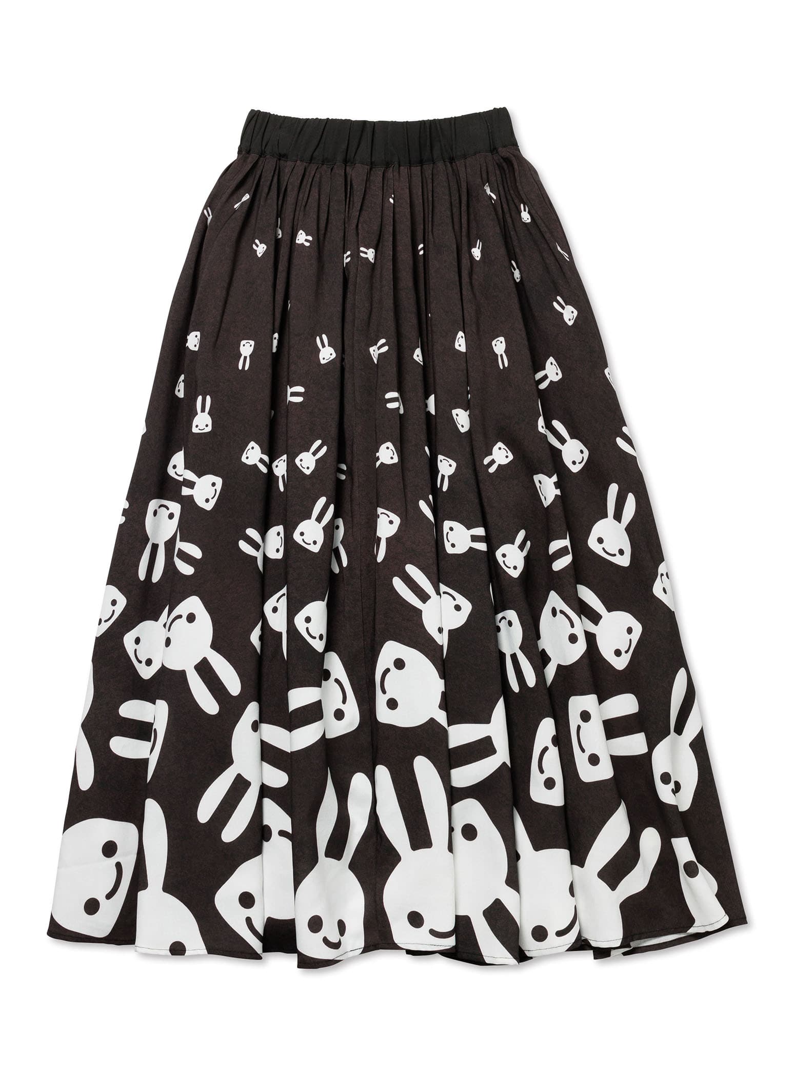 降り積もるウサギロングギャザースカート｜ウサギがいる｜CUNE ONLINE