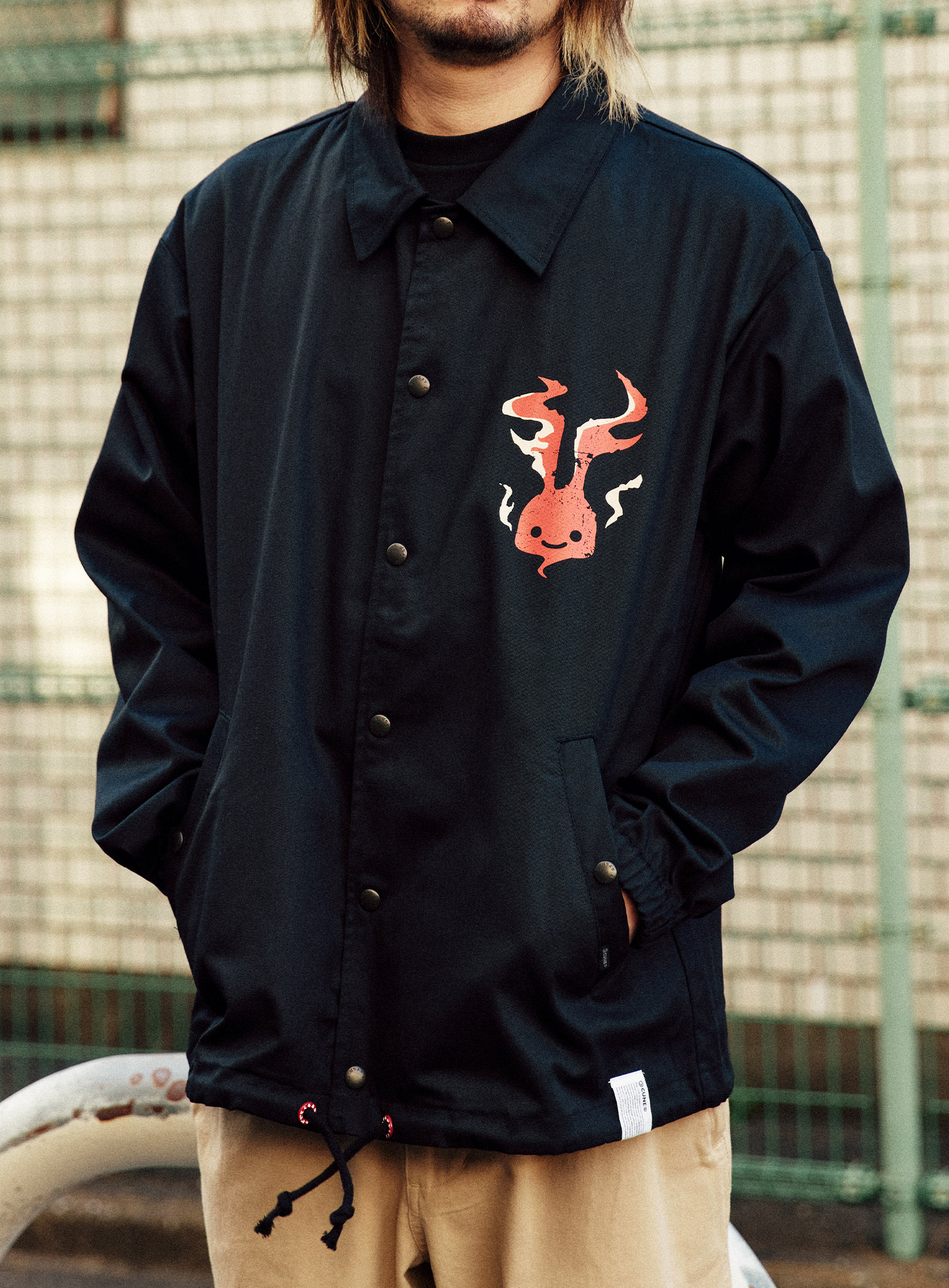 ツイルコーチジャケット 心臓｜ウサギがいる｜CUNE ONLINE STORE