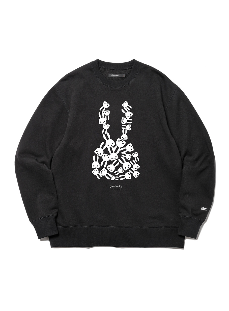 27周年少しいい大きいスウェット｜ウサギがいる｜CUNE ONLINE STORE