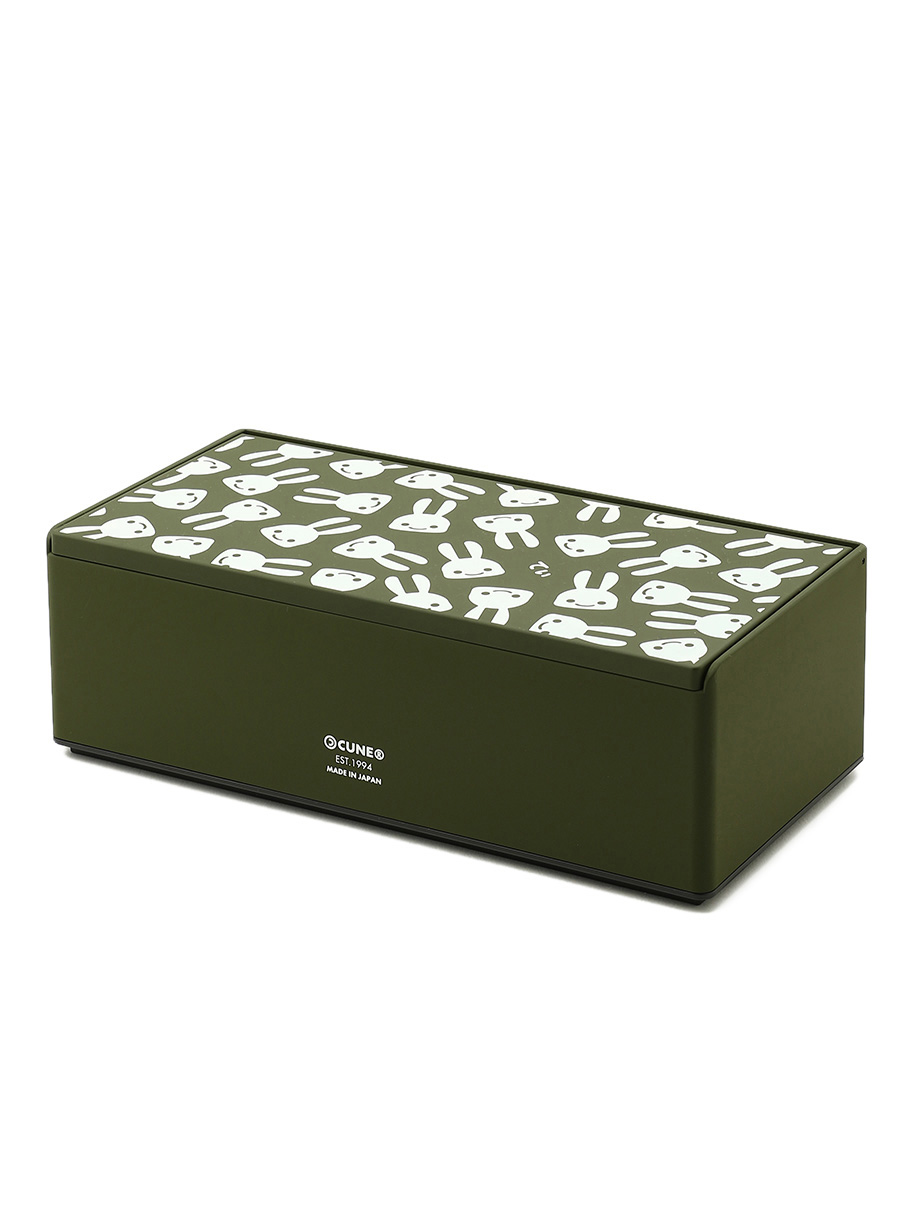 ミラー付きティッシュケース｜ウサギがいる｜CUNE ONLINE STORE