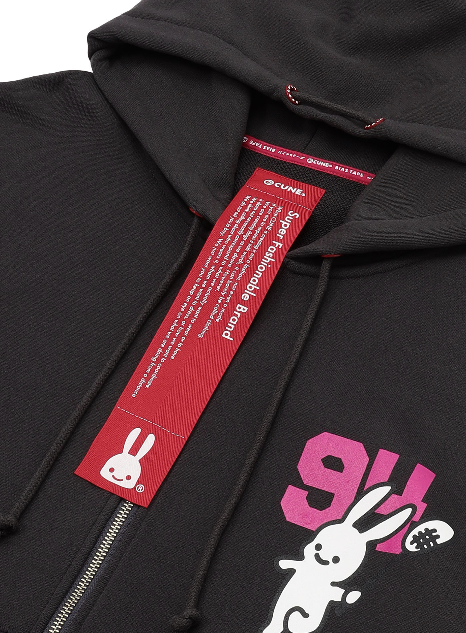 ヘヴィウェイトジップビッグパーカー 乗馬バトミントン｜ウサギがいる