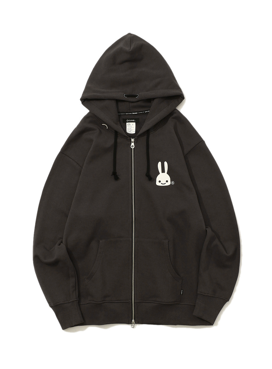 大きいZIPパーカー ウサギ1匹｜ウサギがいる｜CUNE ONLINE STORE