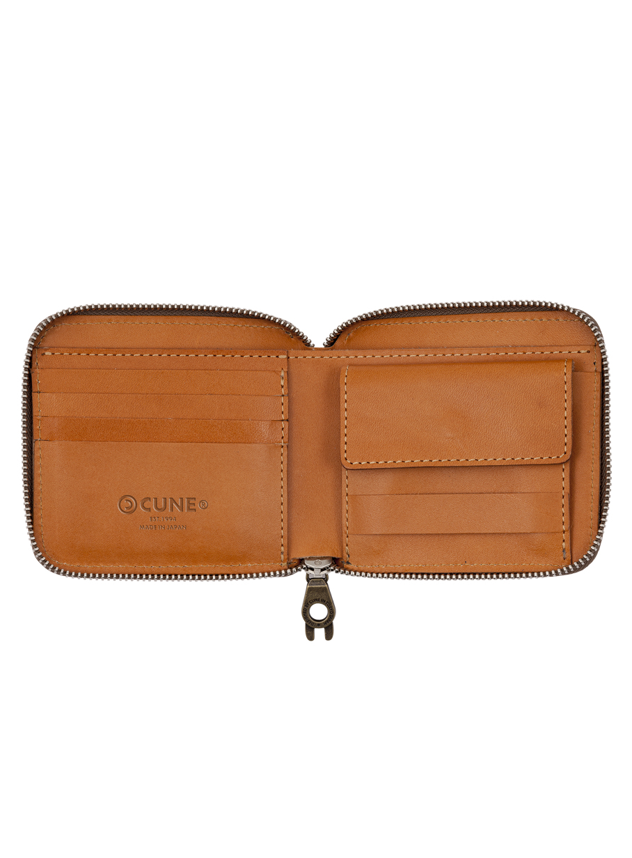 ドット二つ折りラウンドジップウォレット｜ウサギがいる｜CUNE ONLINE