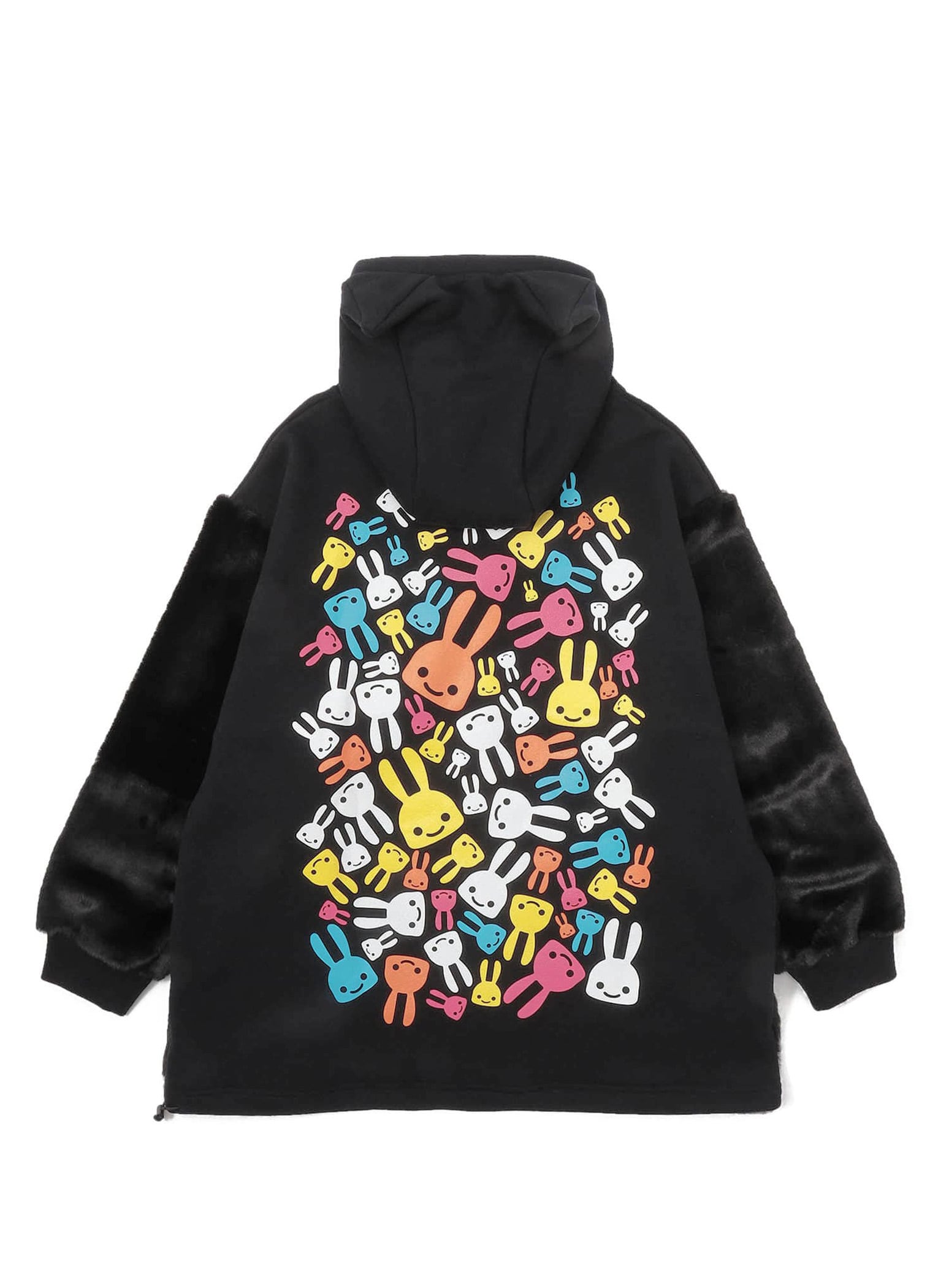 袖ファー耳付きジップパーカー｜ウサギがいる｜CUNE ONLINE STORE