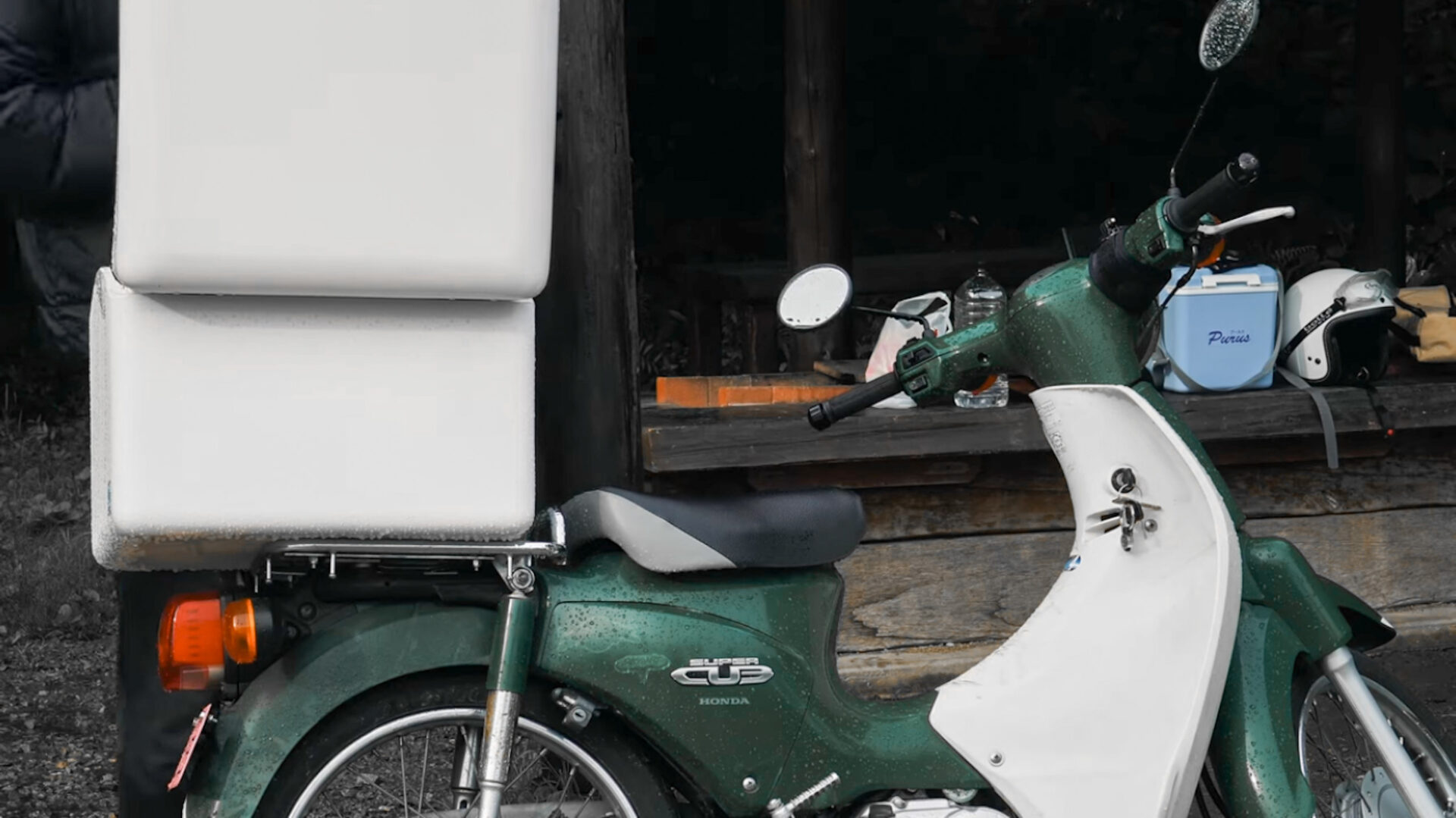 キャンプにおすすめ！】スーパーカブのリアボックス JMS Newラゲージ