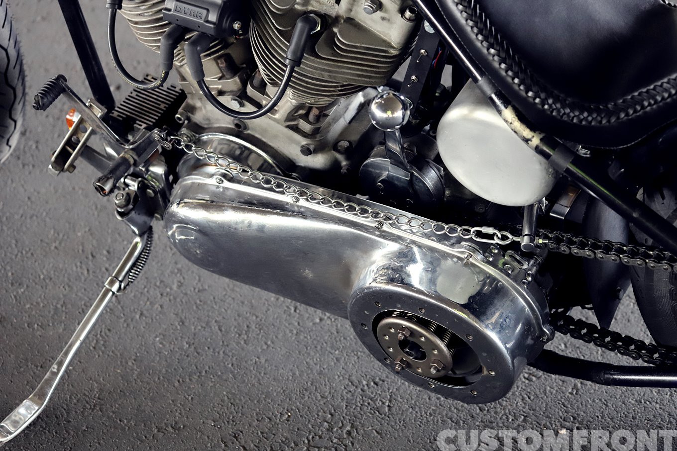 ハーレー ショベルヘッドのオールドスクールチョッパー1972年