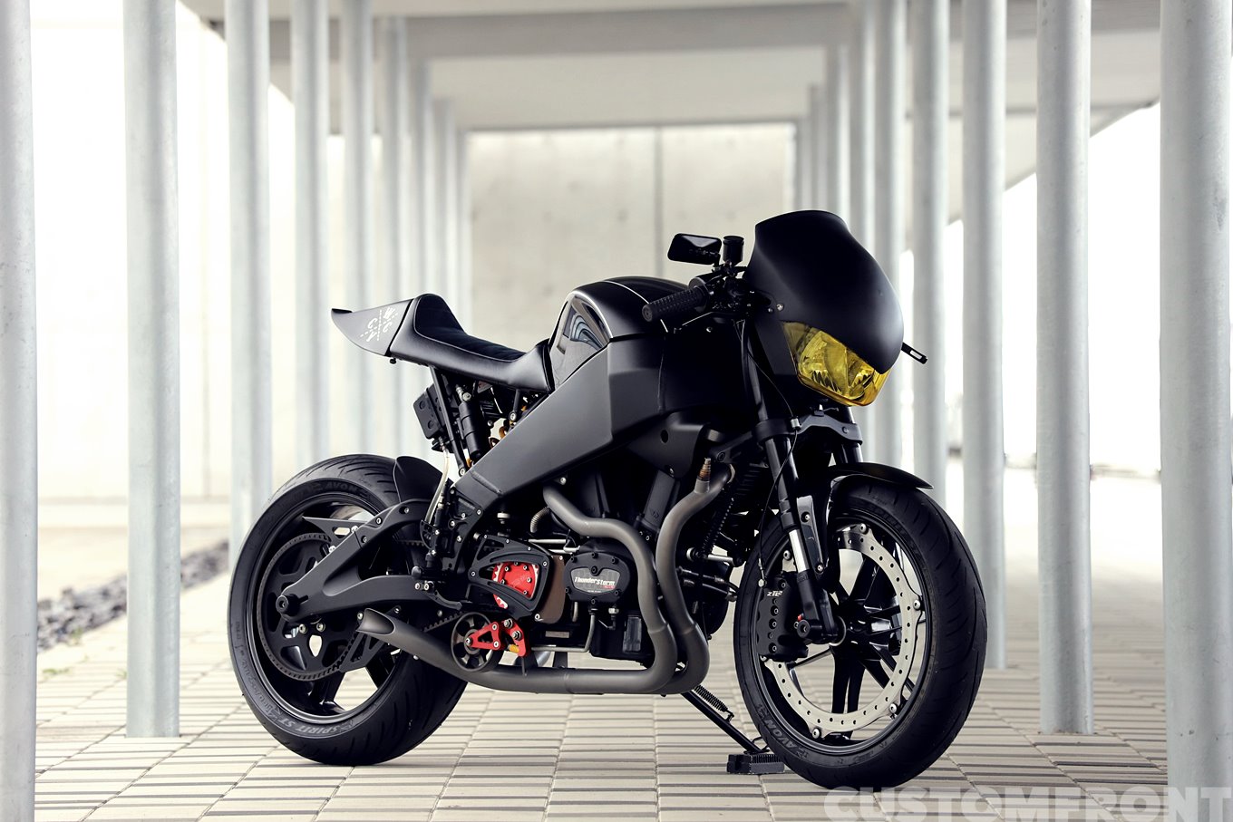BUELL(ビューエル)XB12Sのカフェレーサースタイル 2009・ウエスト