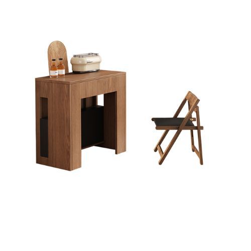 ダイニングテーブル 伸縮テーブル 伸長式 ブラウン 幅185cm コンパクト