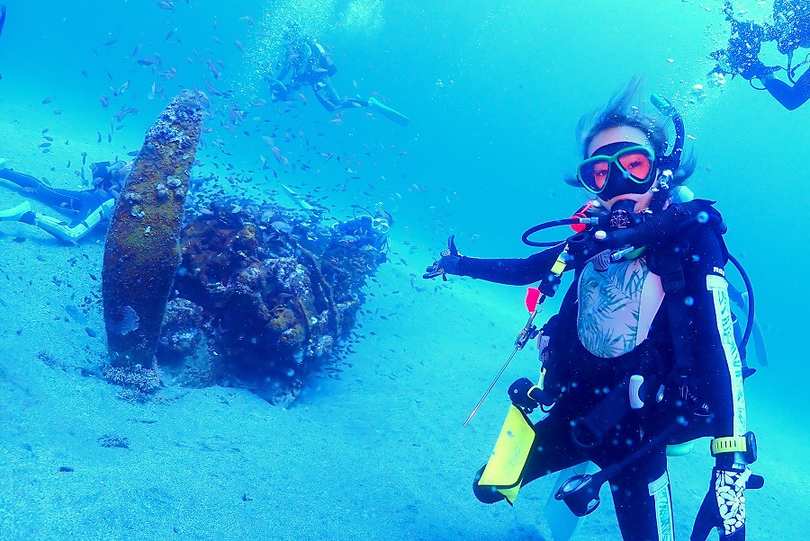 屋久島ツアー【海に沈むゼロ戦】part2 | 岡山のダイビングスクール