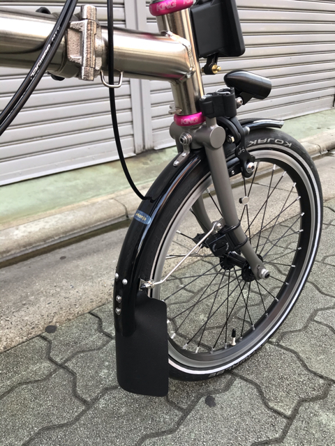 BROMPTONxHonjoフェンダーカスタム Nickel Black Edition ver