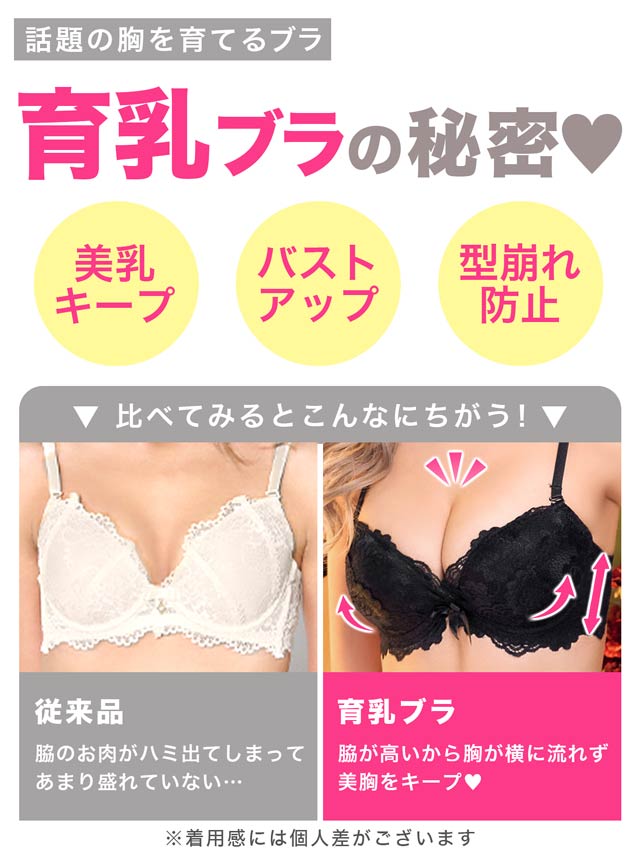 2/18再販!【3点セット】マジックアップブラジャー&フルバックショーツ