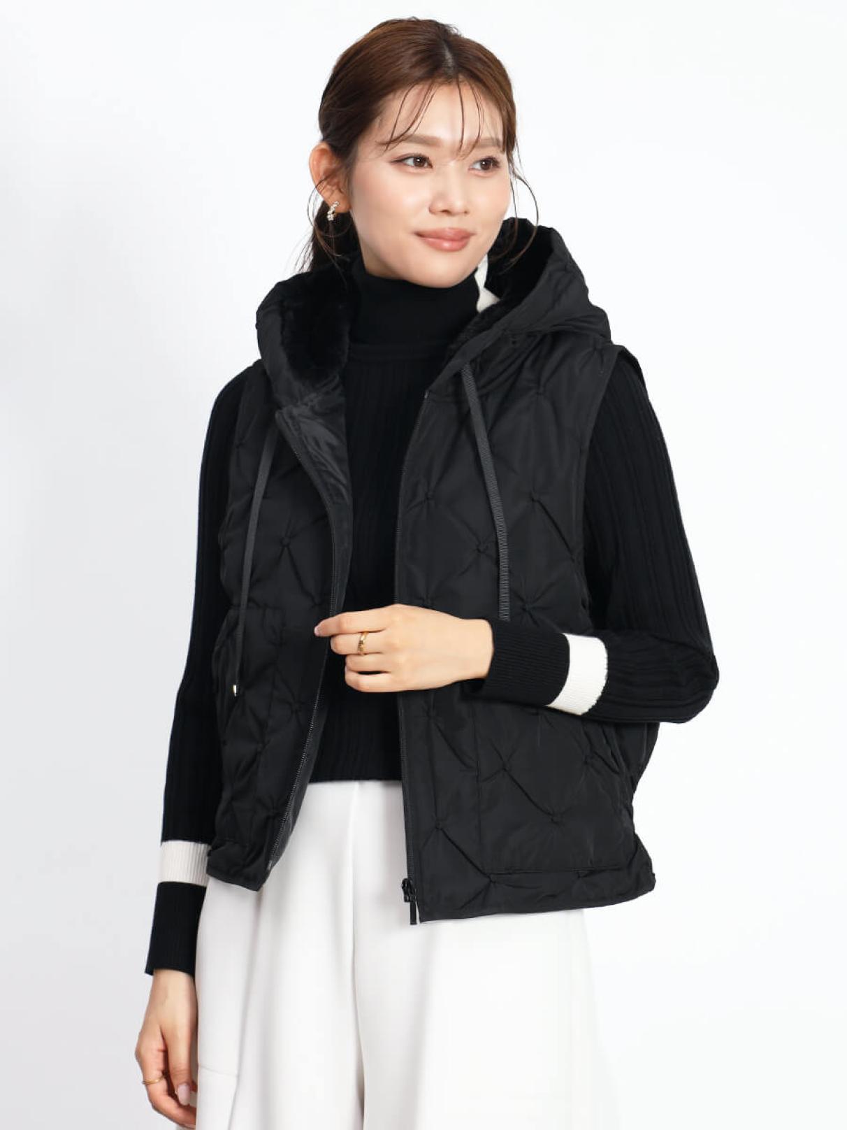 ドットキルティングジップベスト - FENNEL - FENNEL｜YAMADAYA STORE