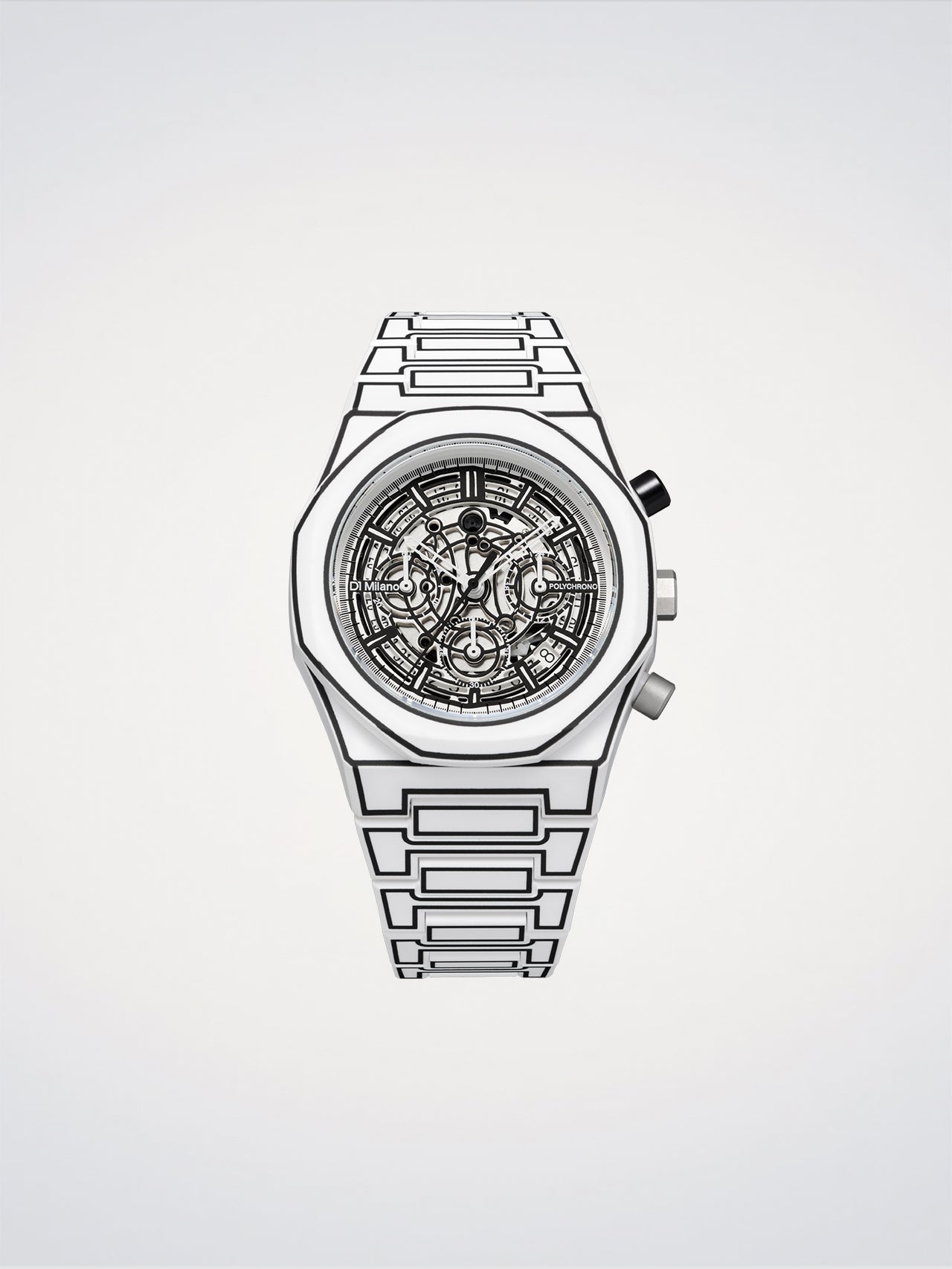 White Sketch | Polychrono Watch | D1 Milano