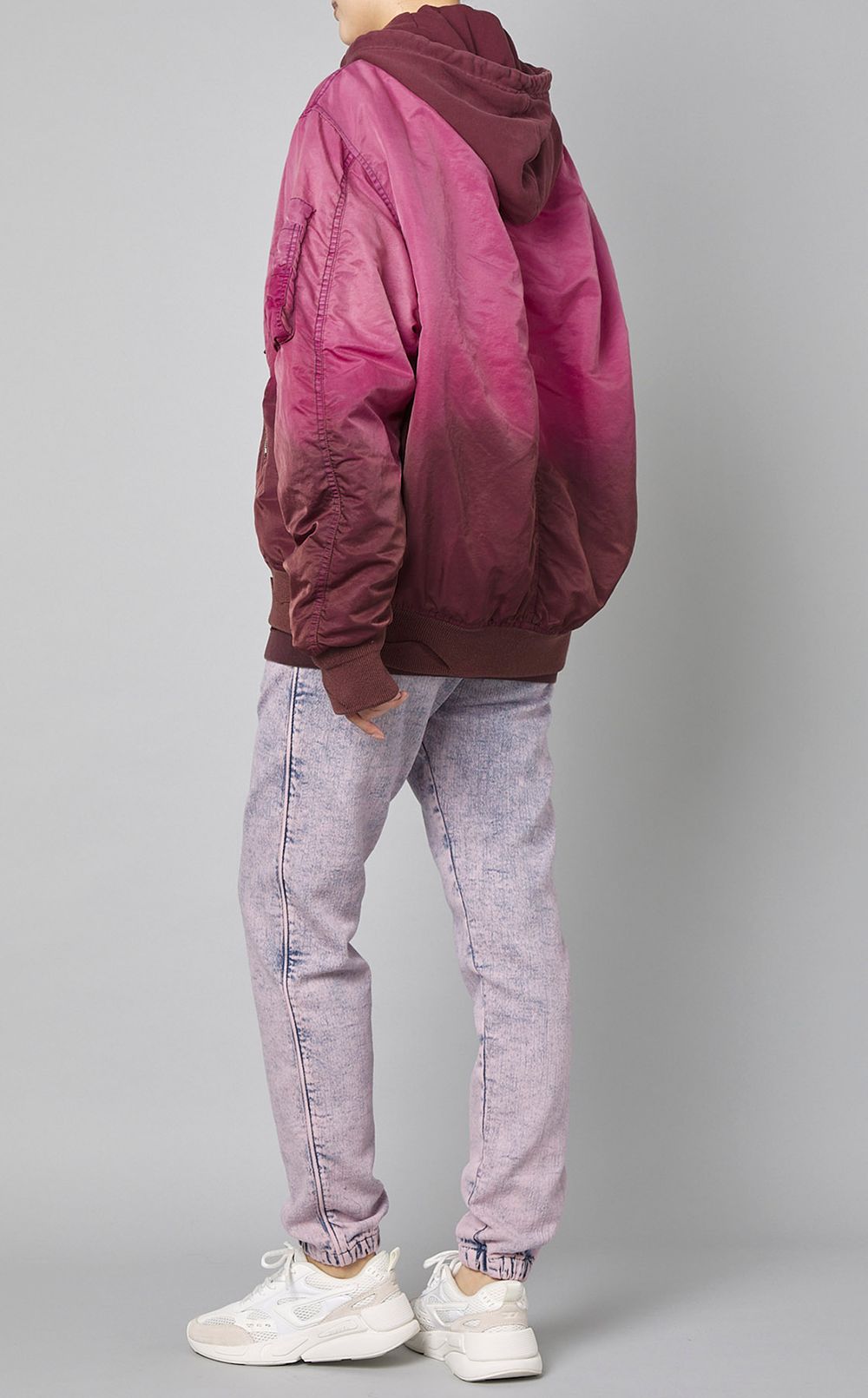 DIESEL｜グラデーションMA-1ブルゾン