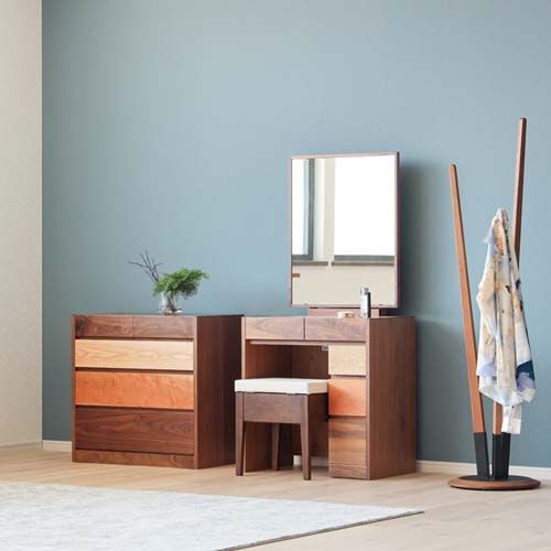 静岡家具 SUGIMOTO 杉本家具 シンシア 一面鏡 国産家具 無垢