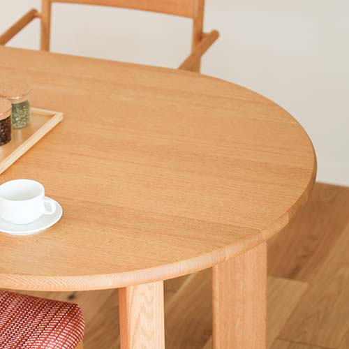飛騨家具 shirakawa シラカワ ネオテーブル 楕円形 4本脚 国産家具