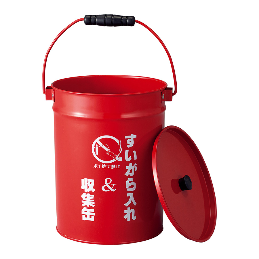 ダストボックス SS－223 吸い殻収集缶 赤 290002