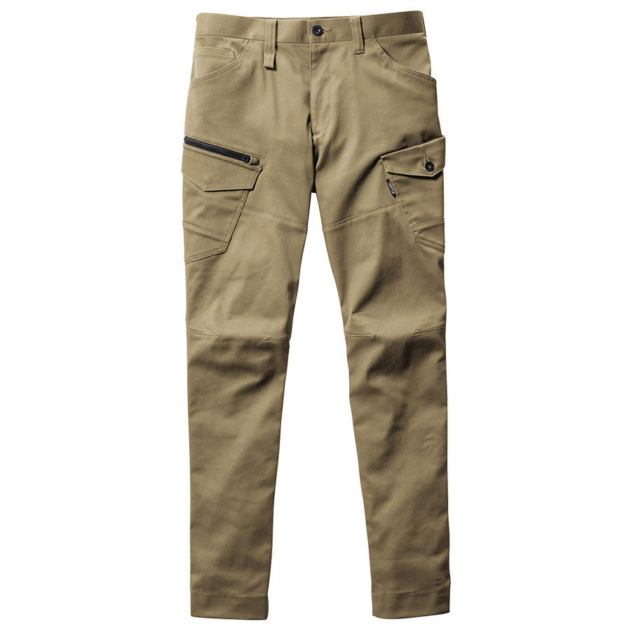 カーゴパンツ ユニセックス 672－23 カーキ （4L・5L