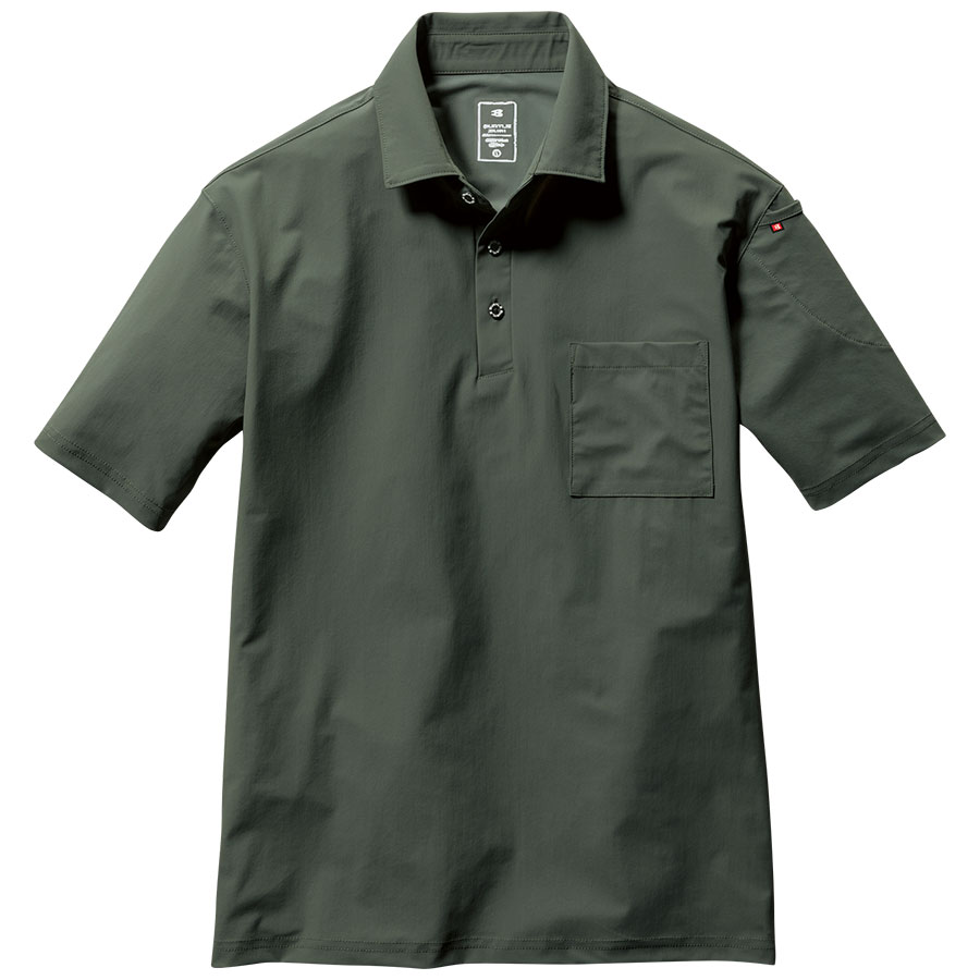 半袖シャツ ユニセックス 237－68 ミルスグレー （S～XXL