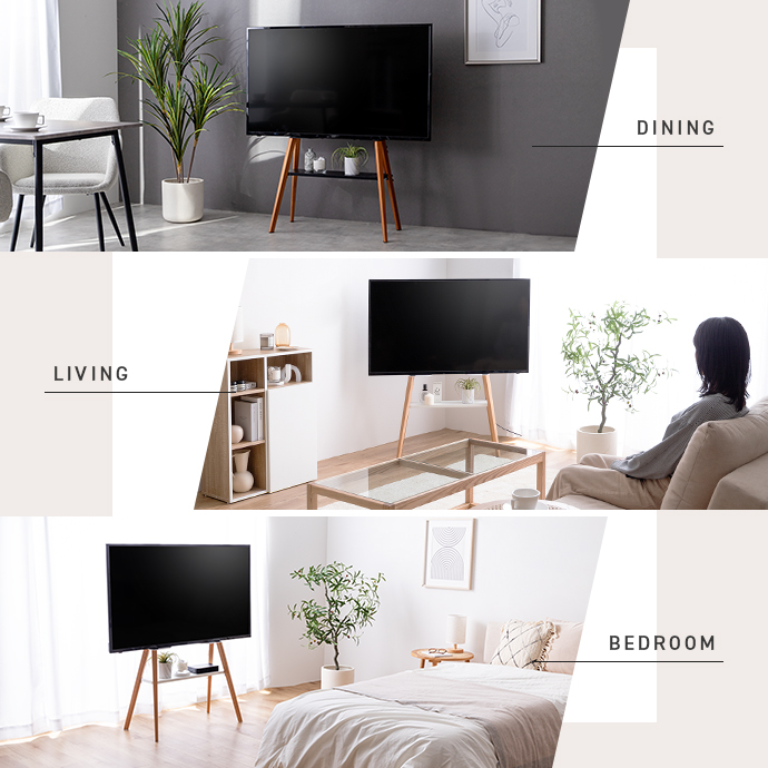 g170002]Ines 棚付きテレビスタンド ハイボード | 家具・インテリア