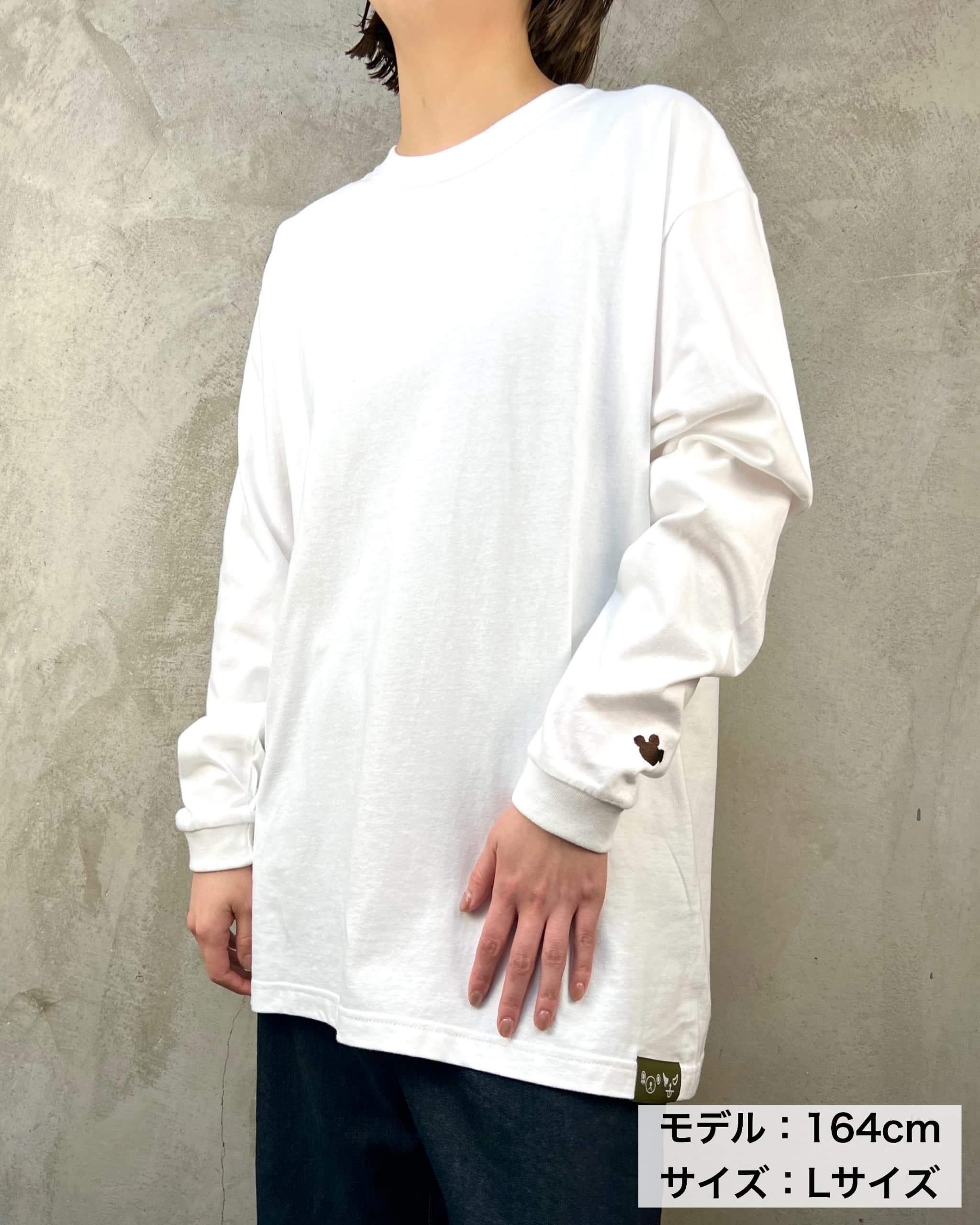 ドリクマ&ワルクマ ロングスリーブTシャツ（ホワイト