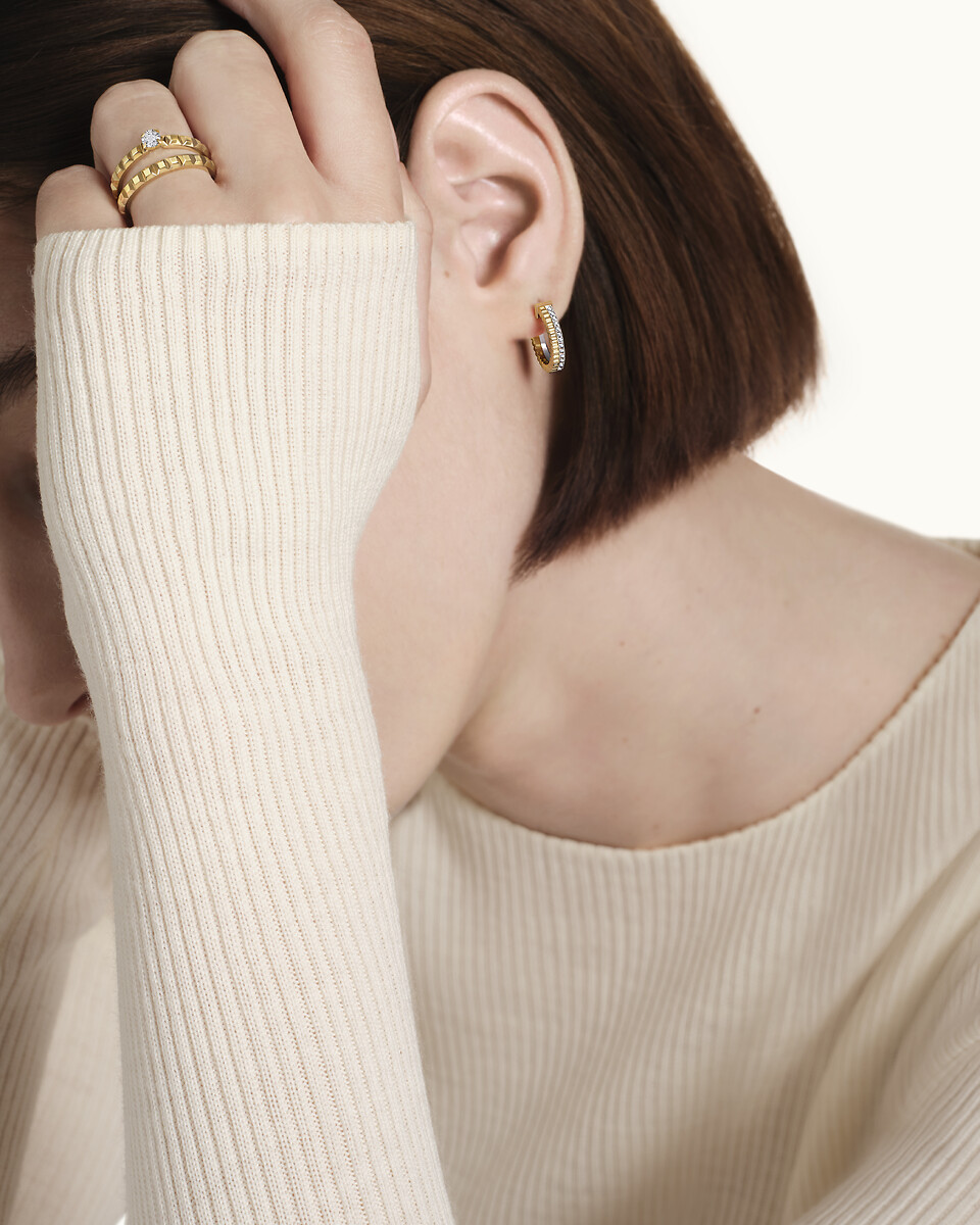 キャトル クル ド パリ ソリテール リング イエローゴールド