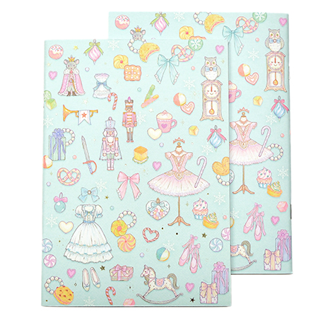 バレエ・ダンス用品のミルバ / NB15711 A5ノート くるみ割り人形