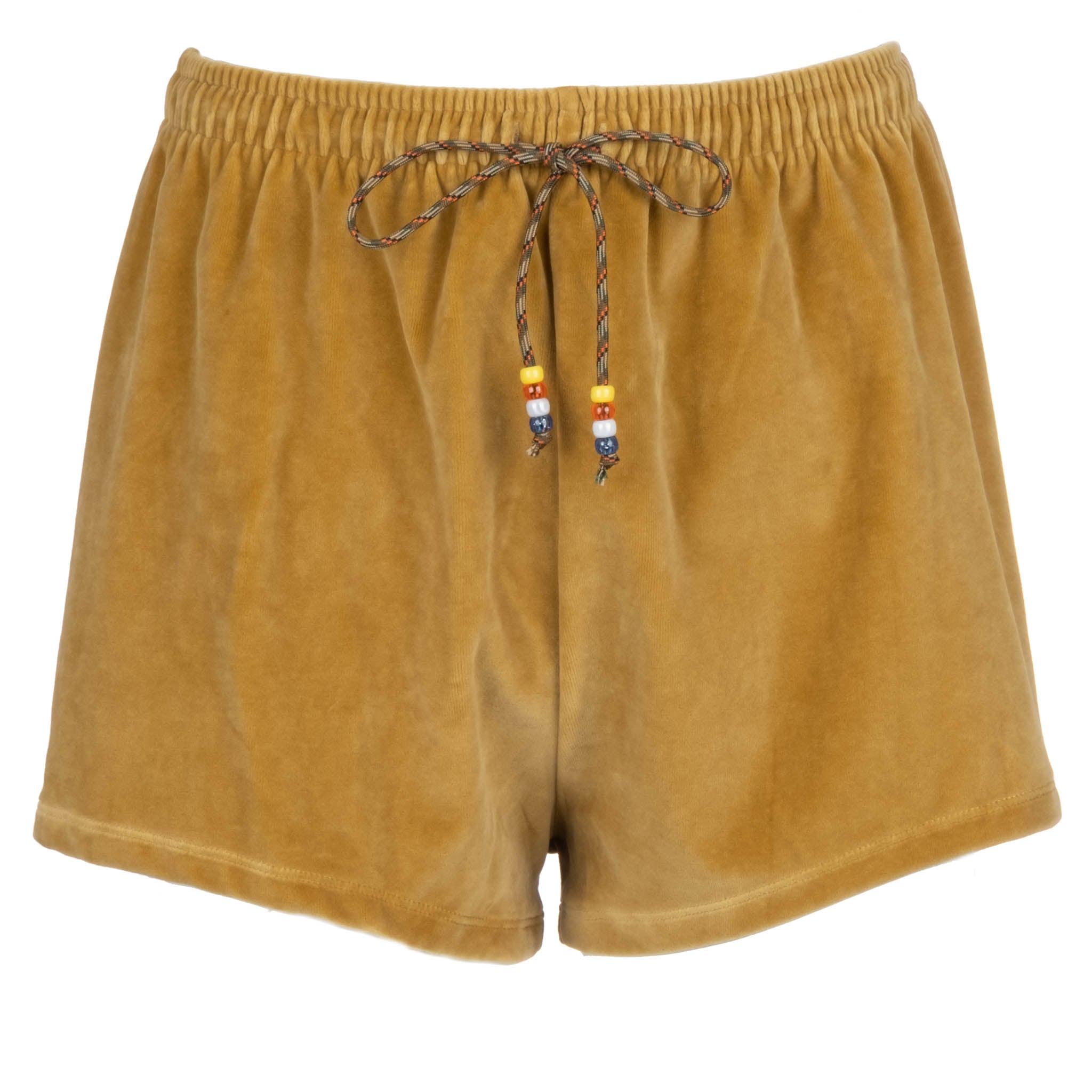Camel Velour Shorts | Dannijo