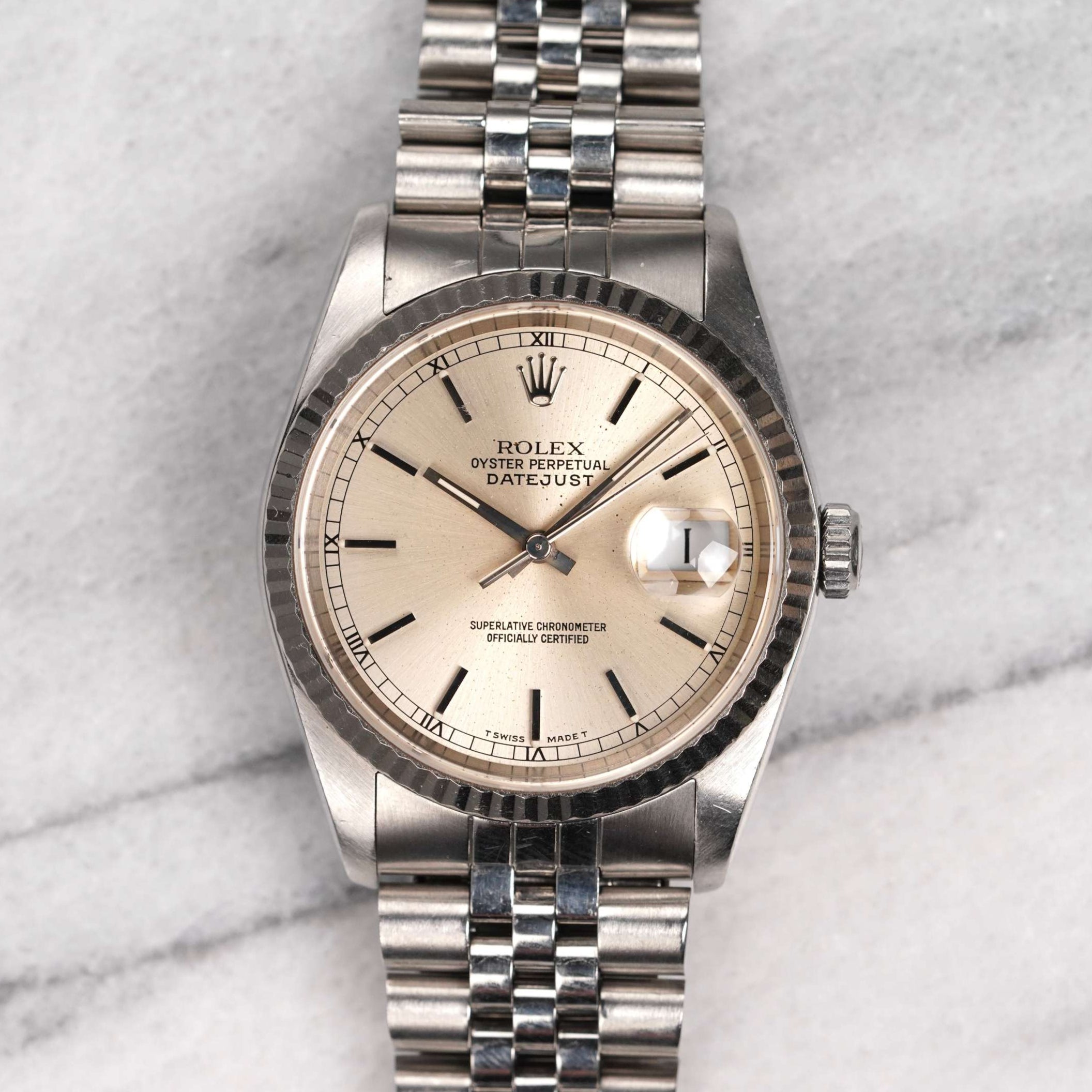 1997 Rolex Datejust 16234 - Silver Dial
