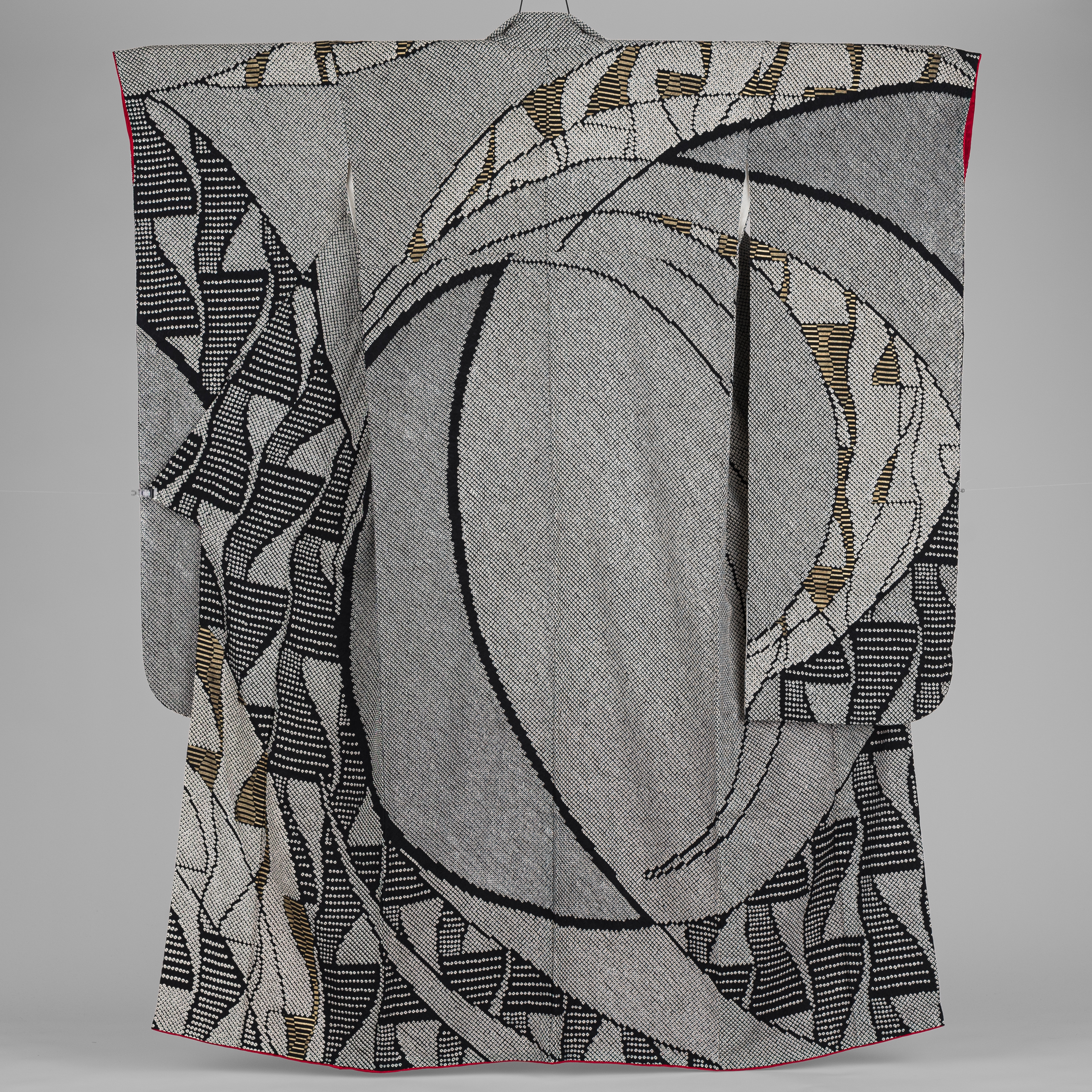 振袖 長襦袢セット 総絞り 幾何学模様 トールサイズ 裄長 - からん