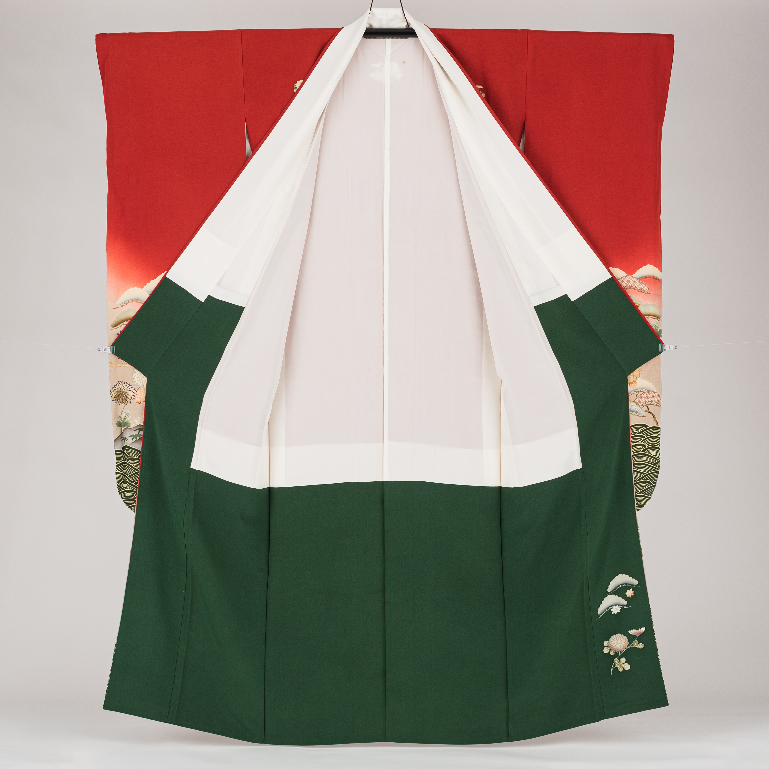 振袖 花井幸子 花五つ紋 アンティーク調 - からん::アンティーク着物