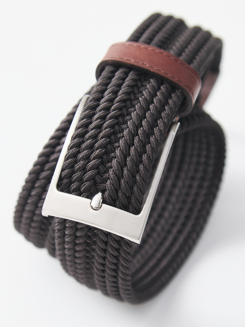 熟成ラバーメッシュベルト with トスカーナレザー/ブラック