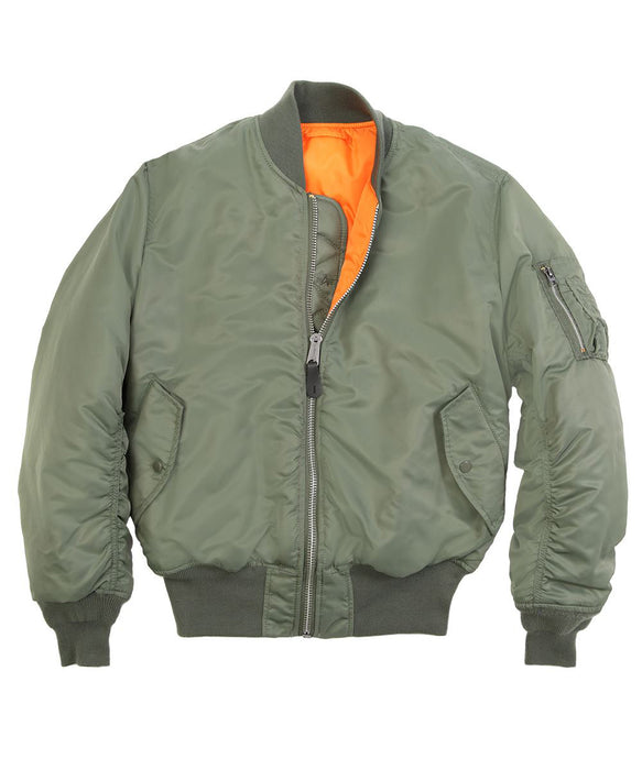 Alpha Industries MA-1 Flight Jacket - Sage Green — Dave's New York