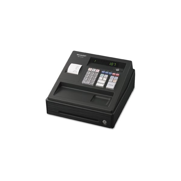 Sharp XE A107 Cash Register, Drum Printer, 80 Lookups, 4 Clerks