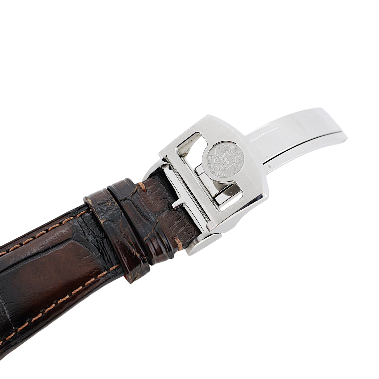 IWC 純正 レザーベルト Dバックル付 メンズ 時計ベルト｜中古ブランド