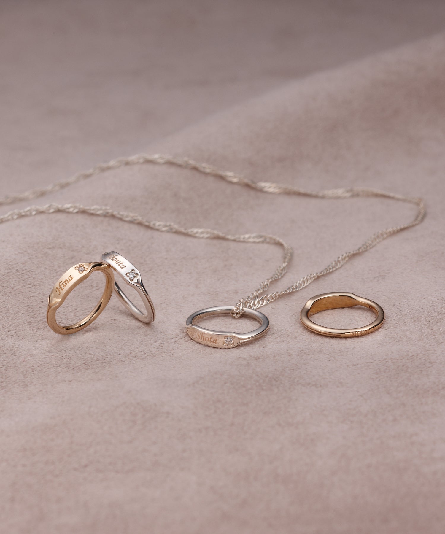 JUPITER/ジュピター memorable babyリング(SV K18YGｺｰﾃｨﾝｸﾞ