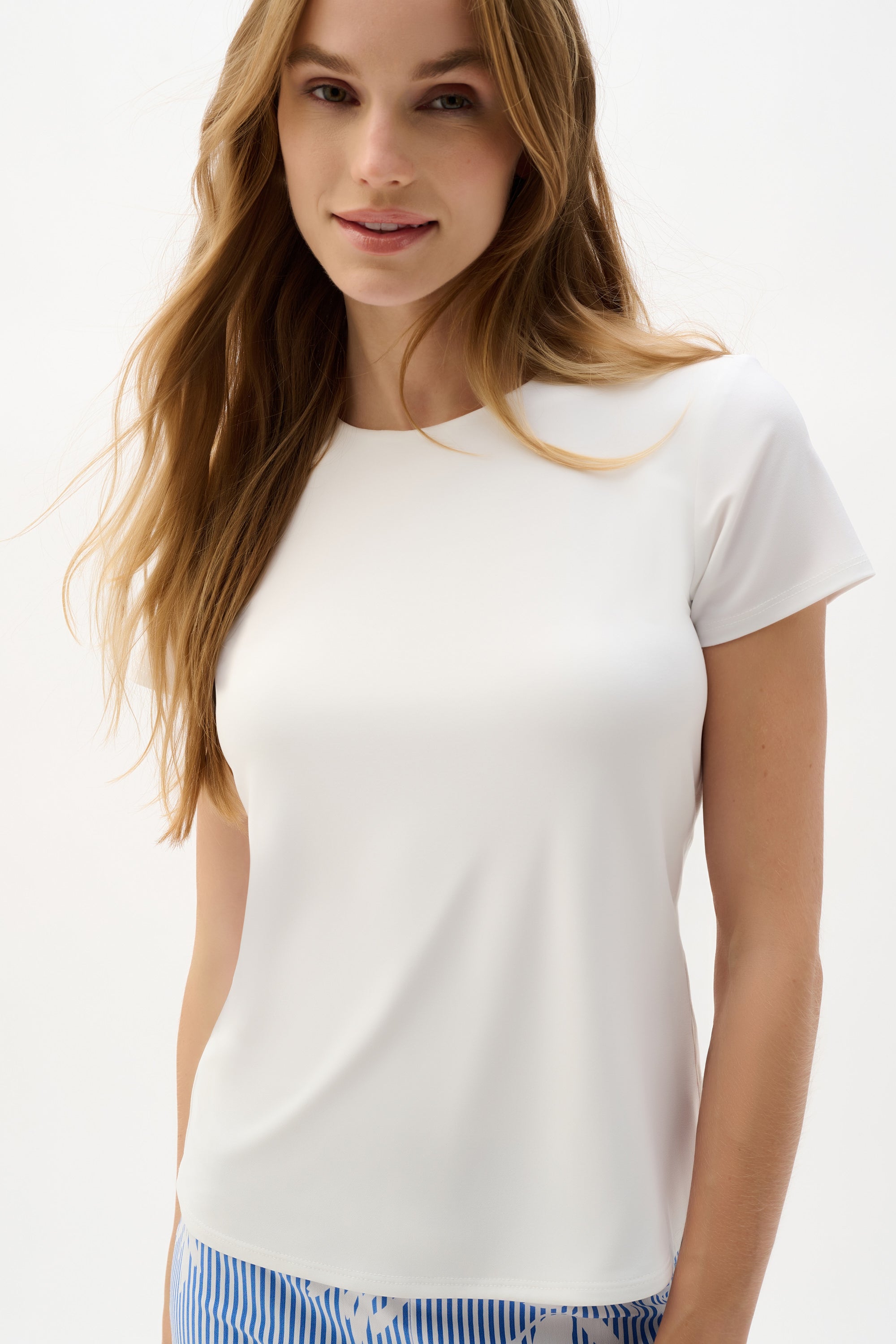 Joseph Ribkoff Silky Knit Fitted T-Shirt Style 262238 – DECABANA