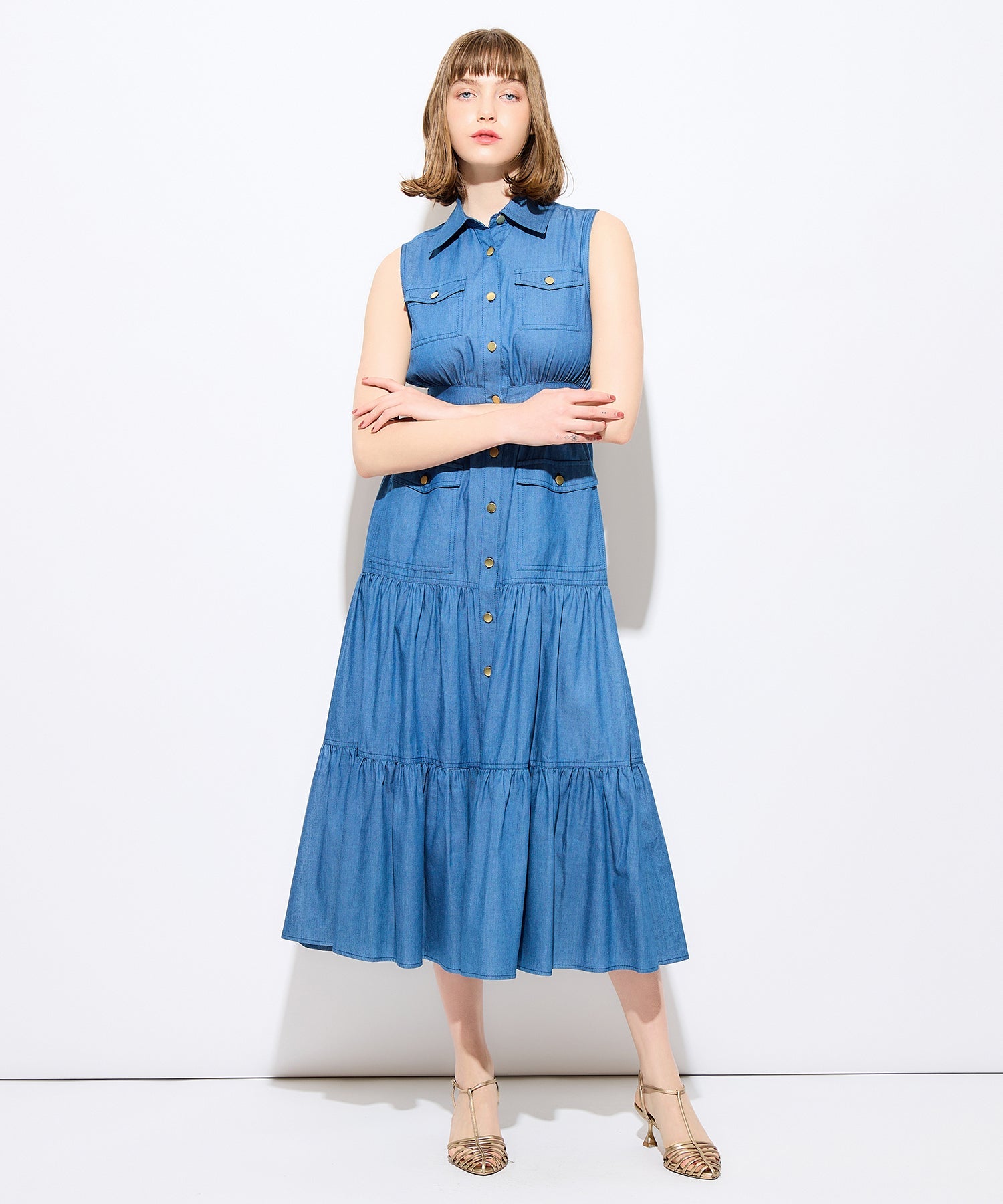 y's YV-D04-028 デニムワンピース y's YV-D04-028 デニムワンピース