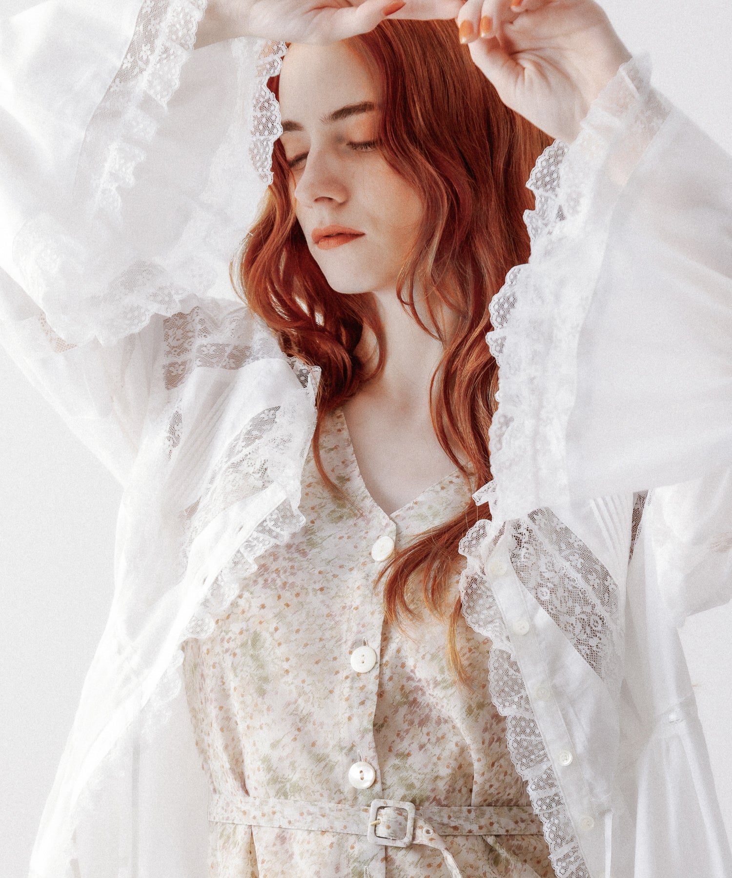 レースmixヴィクトリアンチュニック