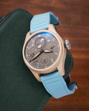 Baby Blue Pilot CTS Rubber Strap - Rubber Watch Strap · 18-22mm