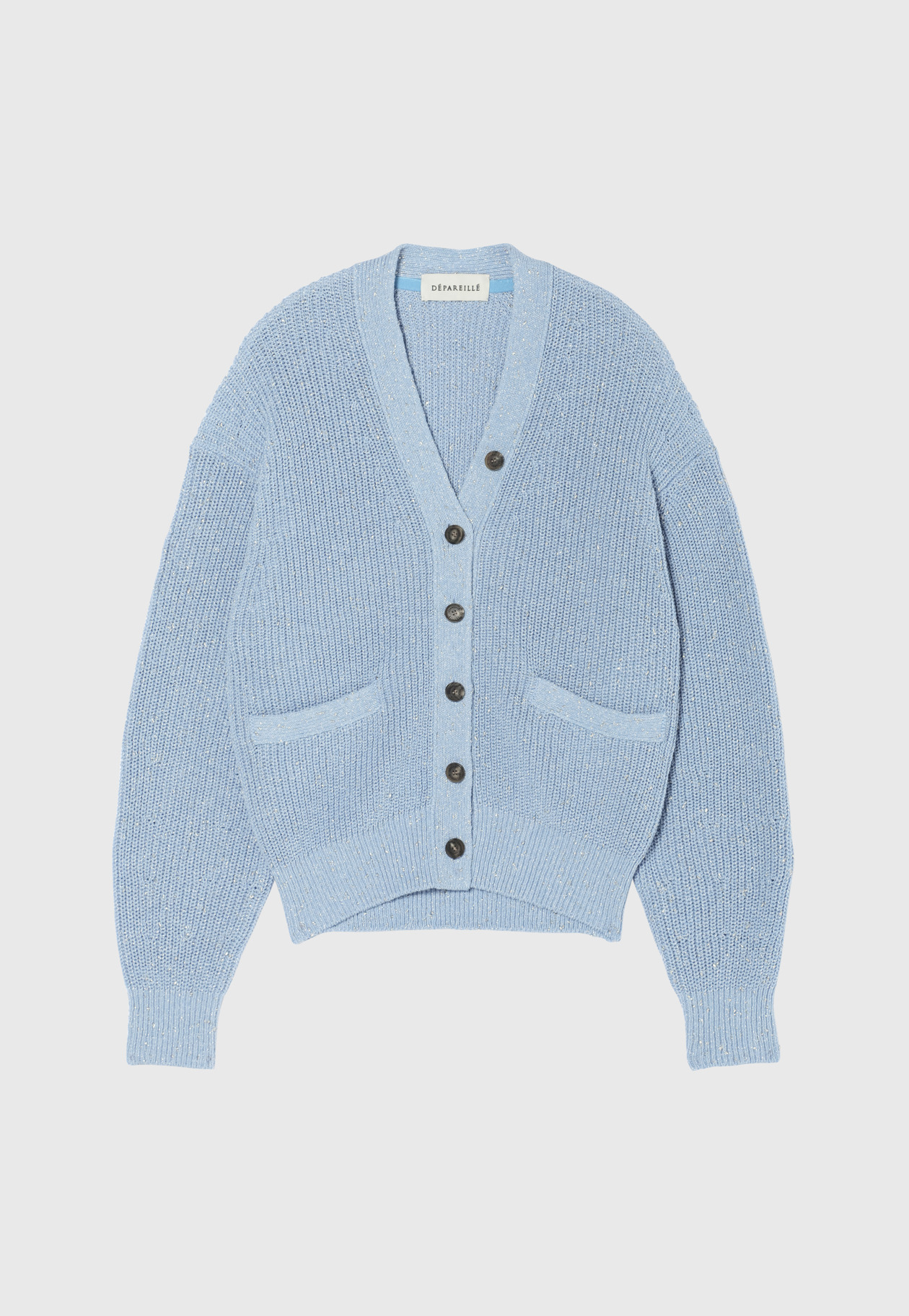 COTTON LAME CARDIGAN / コットンラメカーディガン｜DÉPAREILLÉ