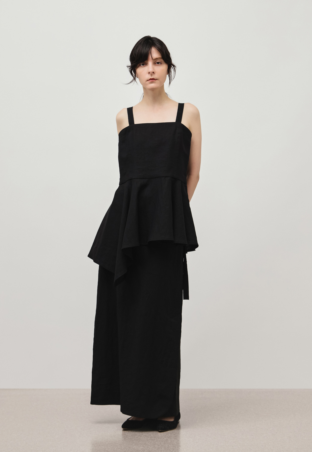 WASHER LINEN BUSTIER / ワッシャーリネンビスチェ｜DÉPAREILLÉ