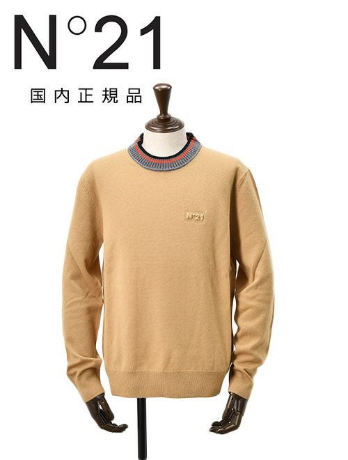ヌメロ ヴェントゥーノ N°21 クルーネックニット メンズ 長袖セーター