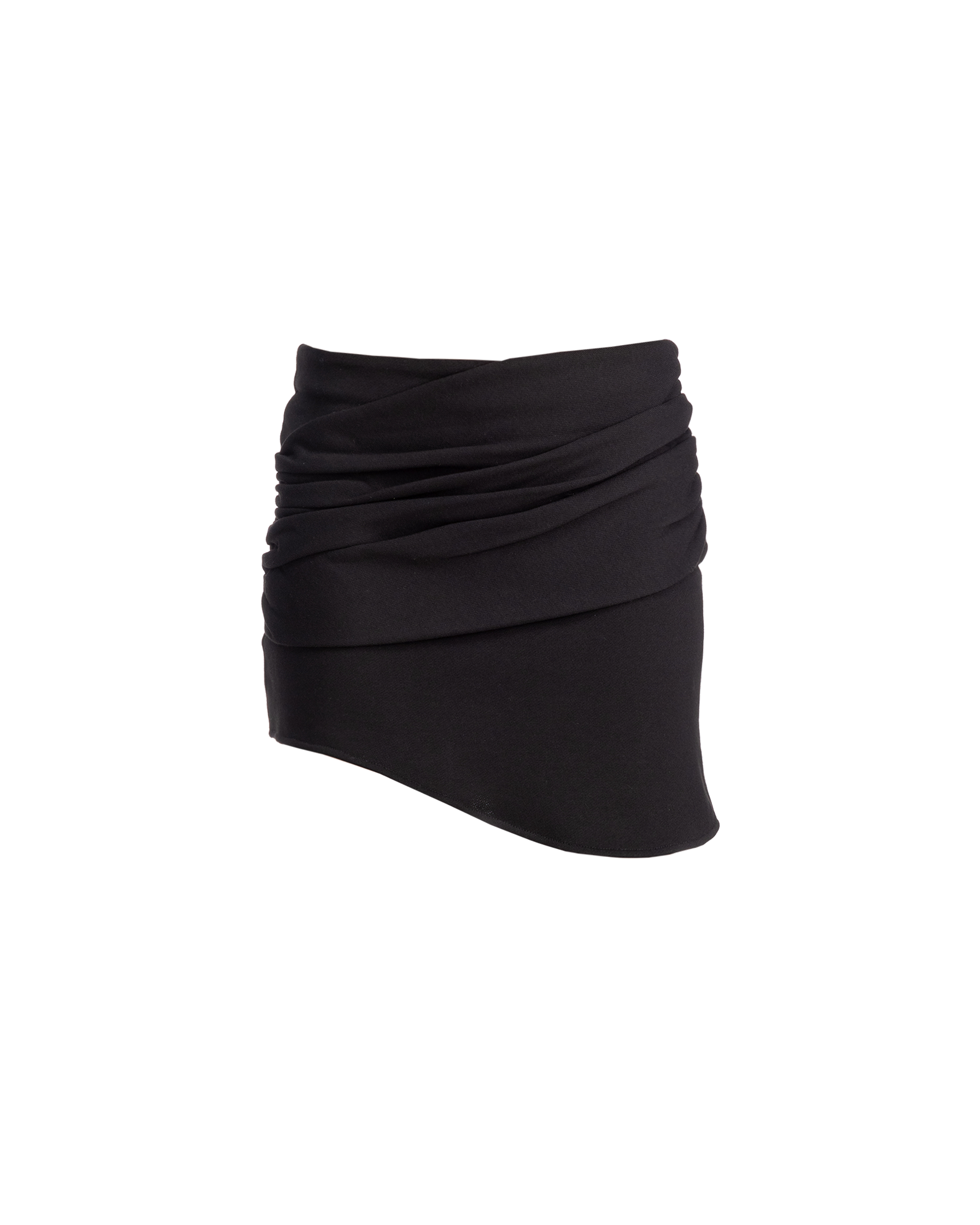 Drape Mini Skirt Black – Destination Haway