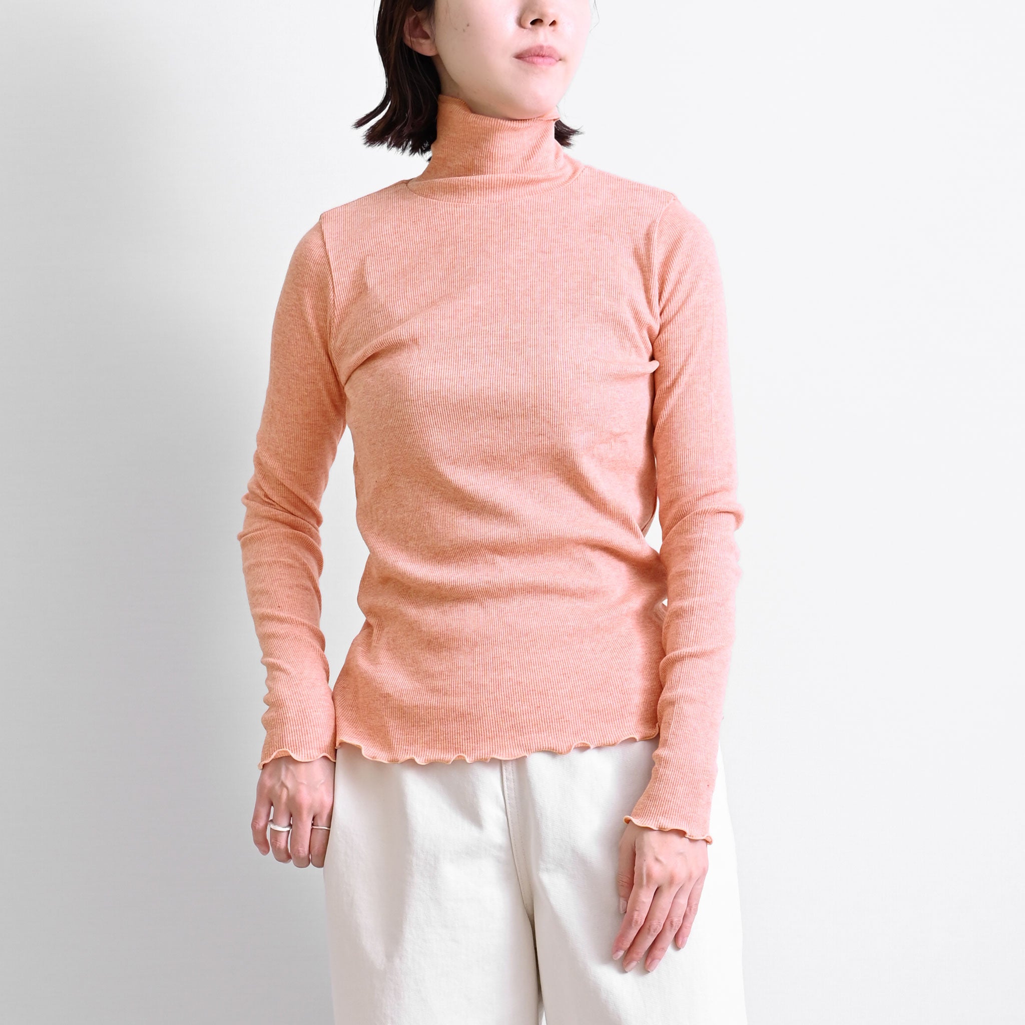 コットンウールテレコタートルネックプルオーバー 長袖 | deux C(ドゥ