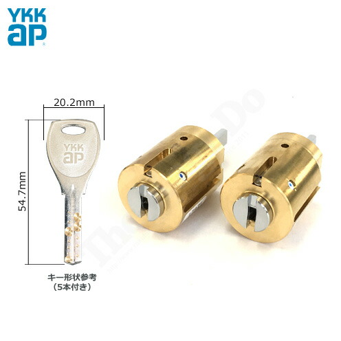 ピタットKey] YKKAP 交換用シリンダー HH-5K-15558 扉厚42mm ALPHA
