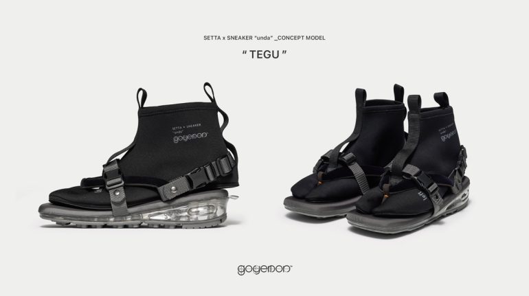 goyemonが雪駄とスニーカーが一体型となったコンセプトモデル「TEGU
