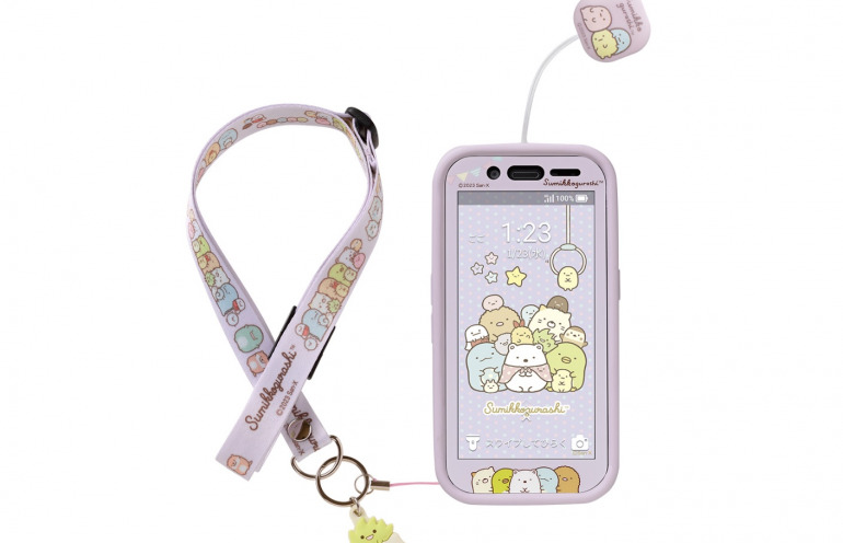 ソフトバンクの子ども向けケータイ「キッズフォン3」にすみっコぐらし