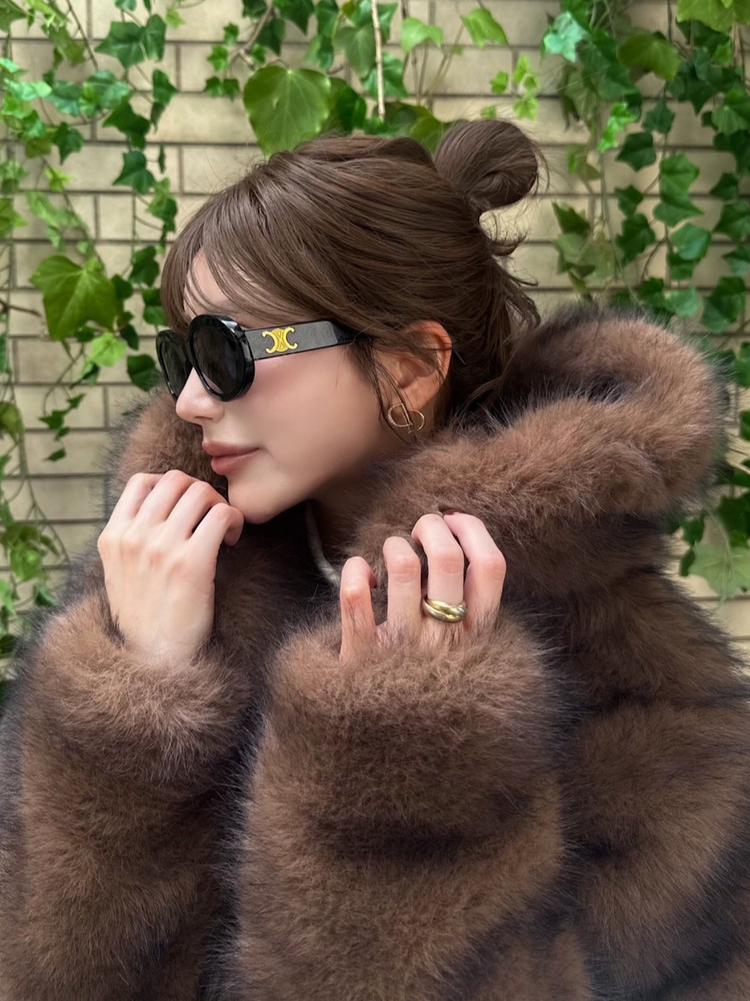 Premium eco fur hoodie coat | DIANTÉ (ディアンテ)公式通販サイト